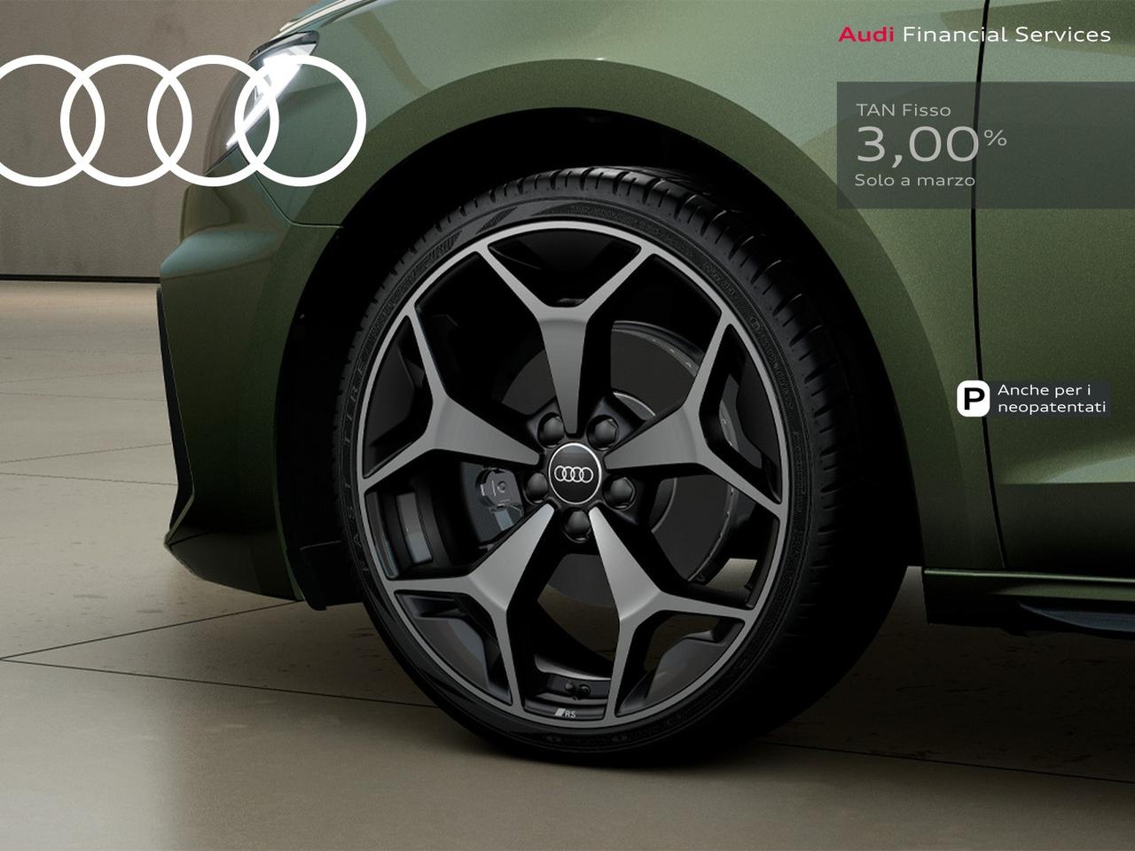 Audi A1 sportback 30 1.0 tfsi identity black 116cv s-tronic