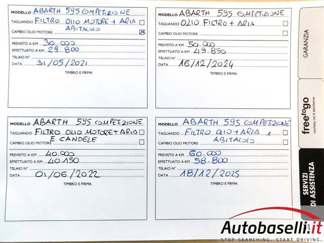 ABARTH 595 COMPETIZIONE 1.4 TURBO T-JET 180CV 'UNICO PROP'