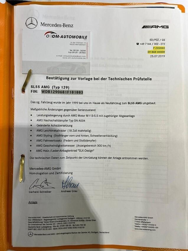 Mercedes-benz SL 55 AMG Type R129