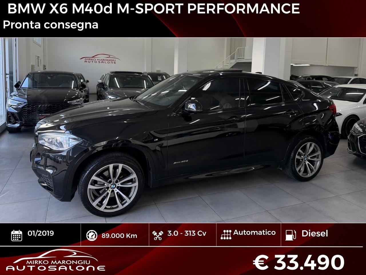 Bmw X6 M xDrive40d Msport FINANZIABILE