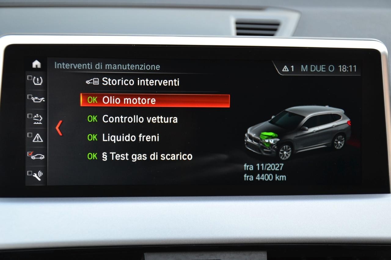 Bmw X1 1.5D 116CV AUTOMATICA PREZZO SENZA VINCOLI UNIPRO' ITALIANA FATTURABILE GARANZIA 12M TAG