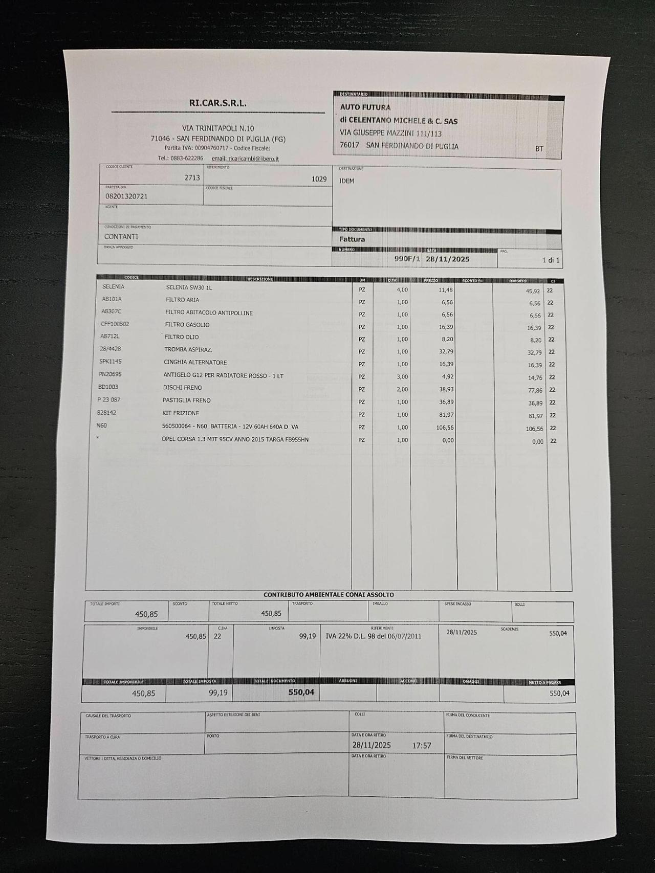 OPEL CORSA 1.3 CDTI 95CV COSMO FULL MOTORE NUOVO