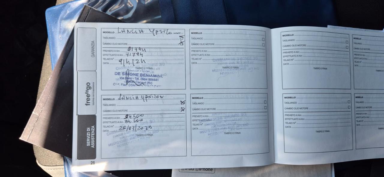 Lancia Ypsilon 1.3 MJT 95CV Gold-12/2016-km 86.000