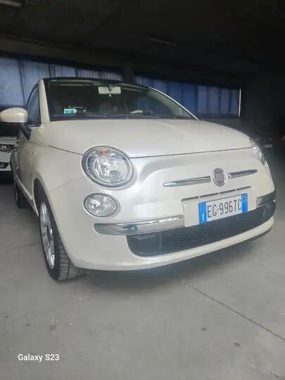 FIAT 500C 1.2 Lounge | Solo 63.000 km | Bianco Perla & Capote Rossa