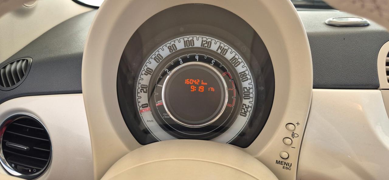 FIAT 500 1.2 BENZINA 69CV Tetto Panora 05/2009