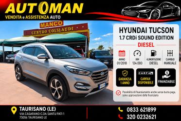 Hyundai Tucson 1.7 CRDi Sound Edition