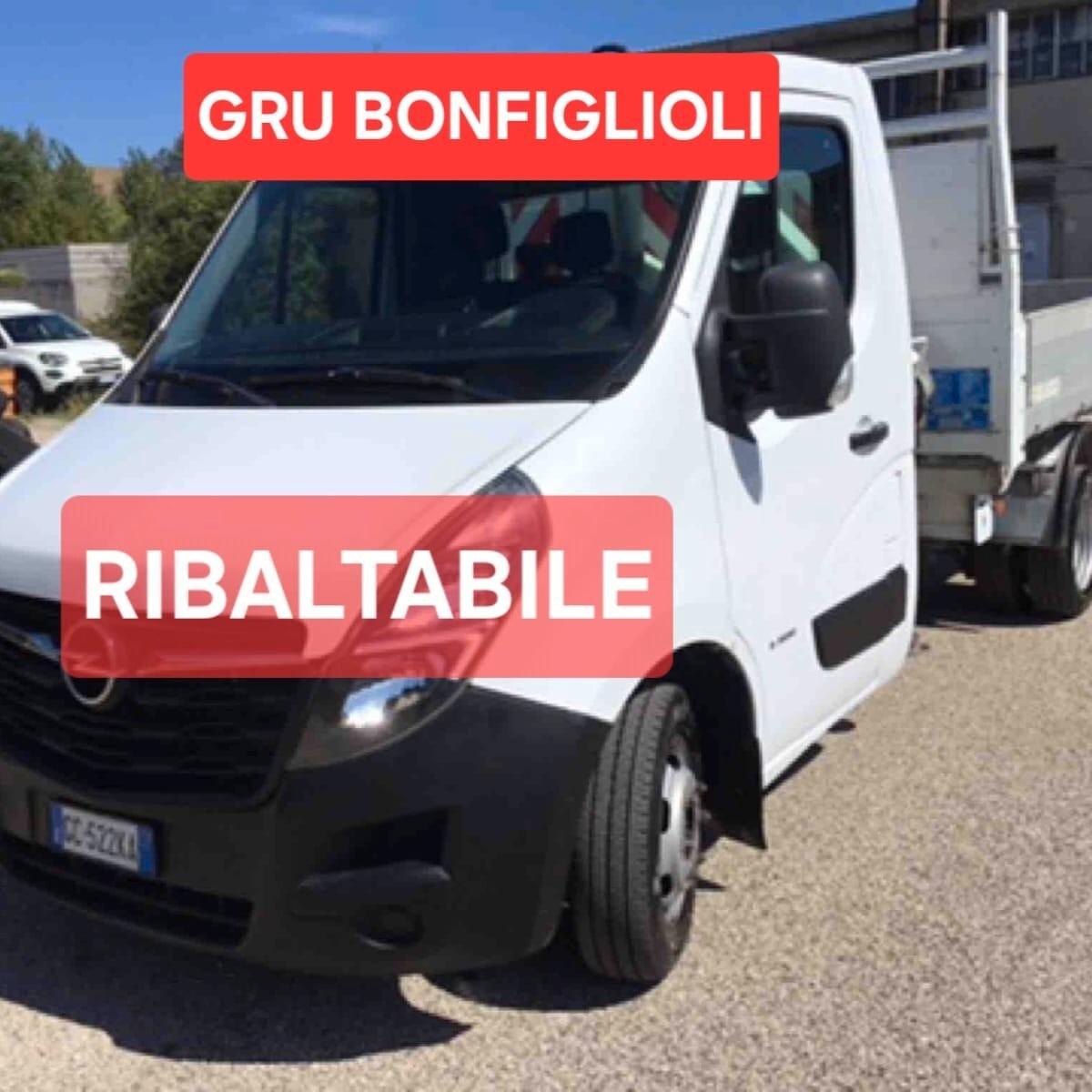 OPEL MOVANO 2.3cdi RIBALTABILE CON GRU