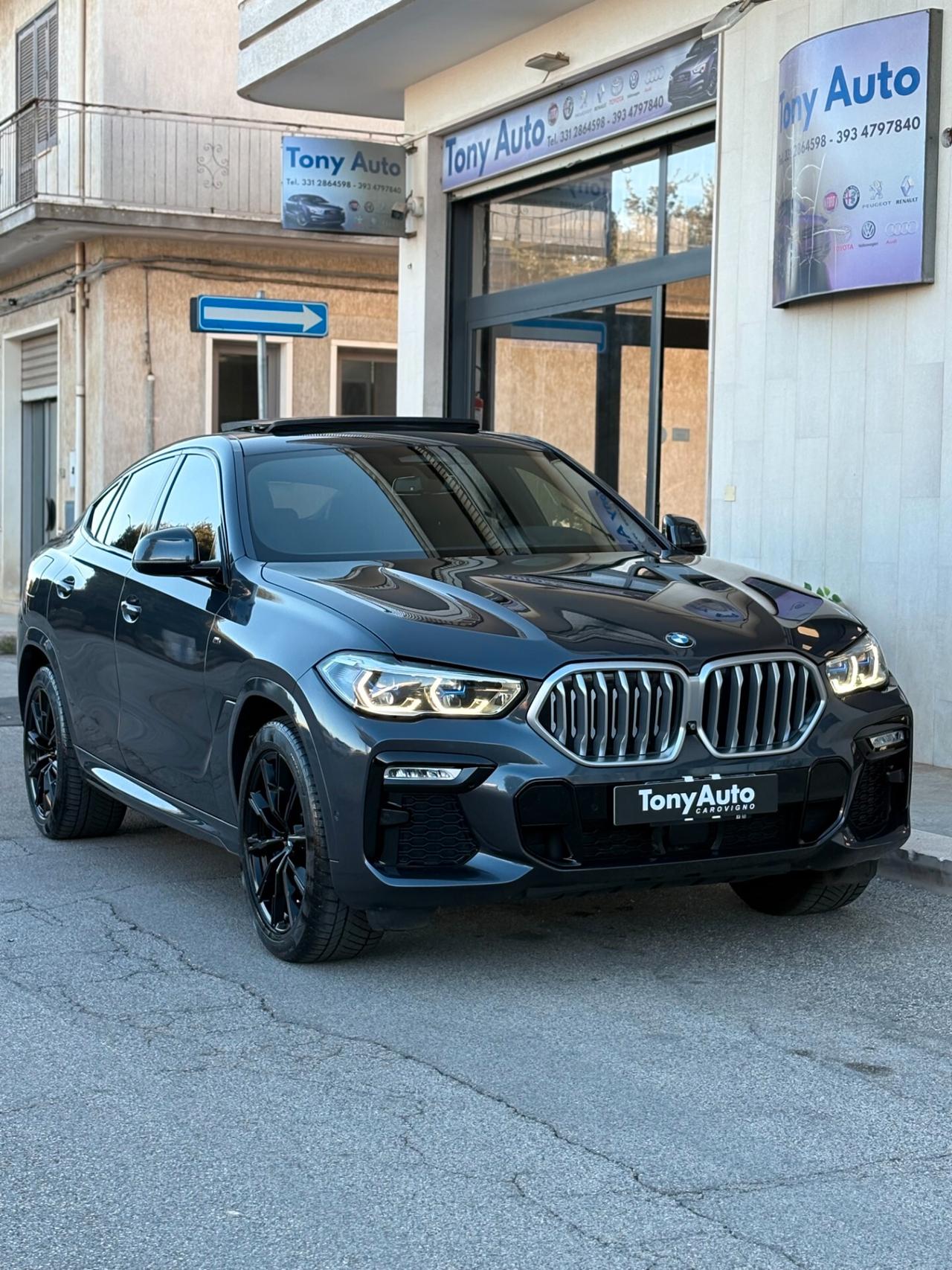 Bmw X6 xdrive30d Msport auto TETTO APRIBILE IN CARBONIO ILLUMINATO,,LUCI SOFFUSE,VIRTUAL COCKPIT,APPLE CARP