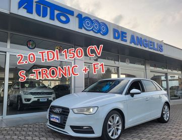 Audi A3 SPB 2.0 TDI 150 CV S tronic + F1 ***S-LINE EDITION ***