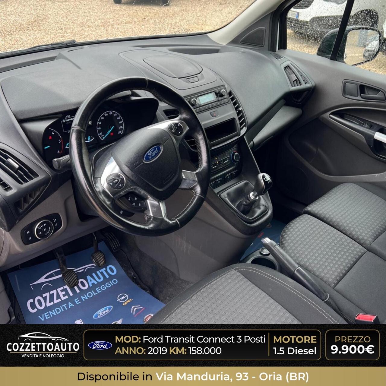 Ford Transit Connect 3 posti 2019 iva deducibile