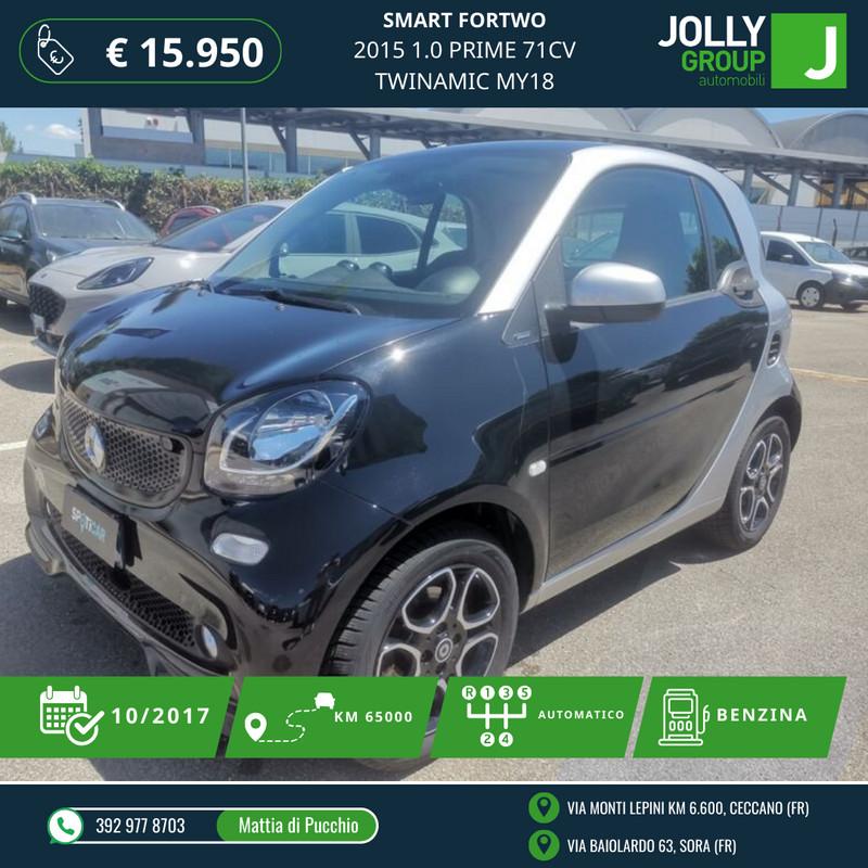 smart fortwo III 2015 1.0 Prime 71cv twinamic my18