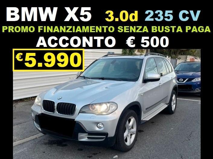 BMW X5 3.0d 235 CV FINANZIAM. SENZA BUSTA PAGA