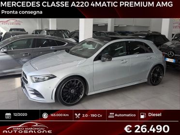 Mercedes classe A 220 d 4Matic Premium FINANZIABILE