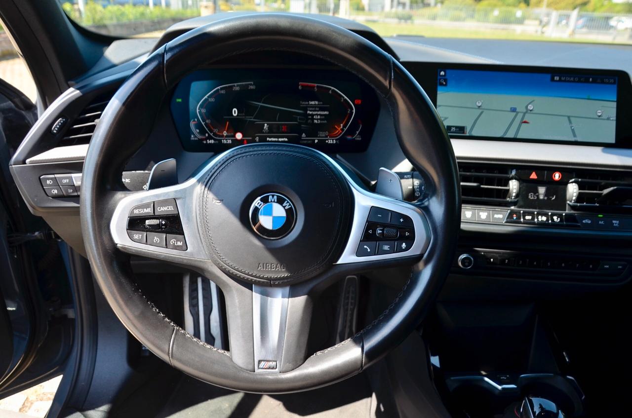 BMW 118d MSPORT 150cv AUTO, UFF ITALIANA, SERVICE UFF BMW, EURO 6D, TETTO, 19", HIGH BEAM, PERMUTE