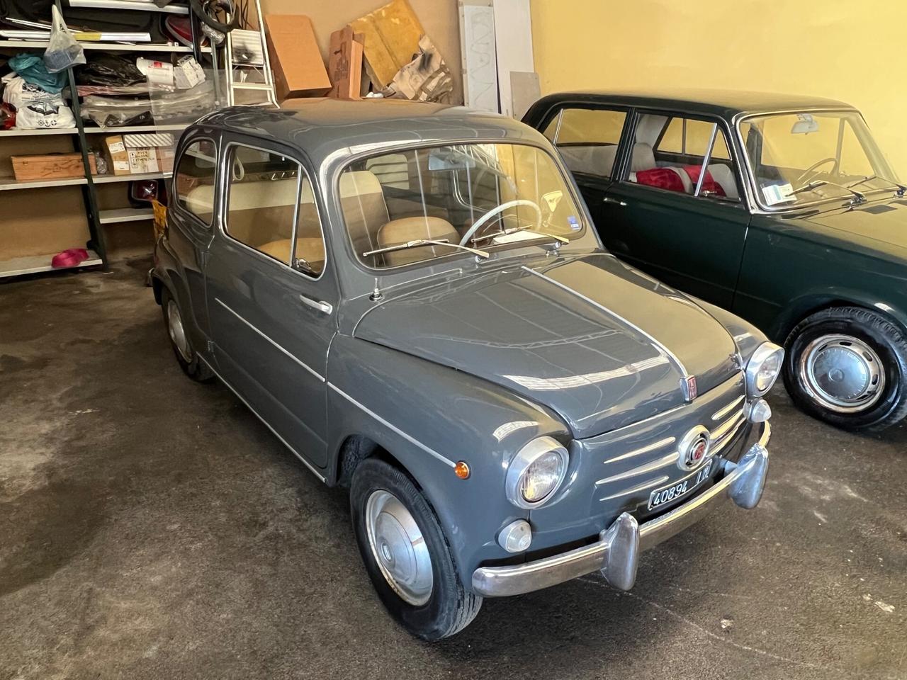 Fiat 600 D 750cc 21CV DOCUMENTI ORIGINALI D’EPOCA