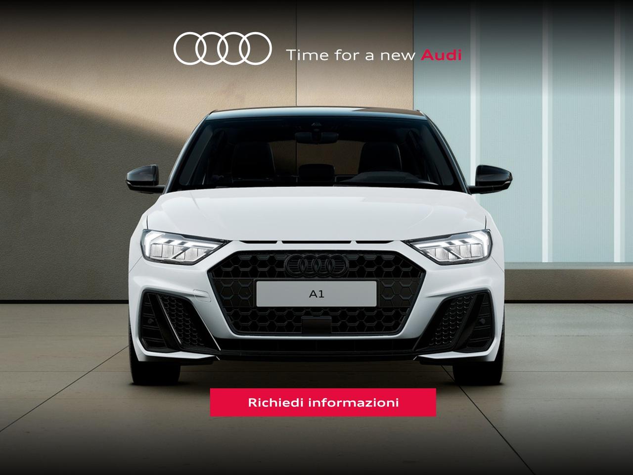 Audi A1 sportback 30 1.0 tfsi identity black 116cv s-tronic