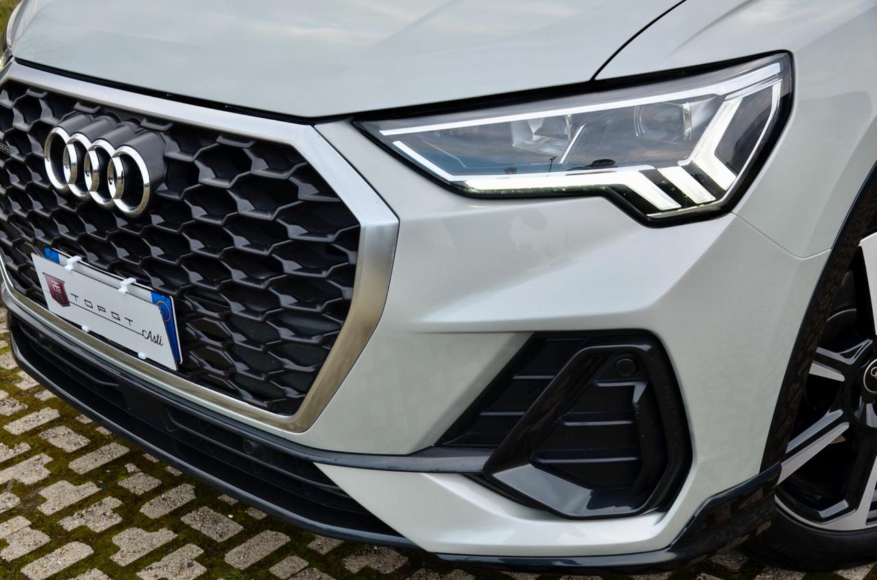 AUDI Q3 SPB 2.0 TDI S-LINE EDITION QUATTRO 150cv S-TRONIC, UNICOPROPRIETARIO, GARANZIA AUDI 1/2028, SERVICE AUDI, UFF ITALIANA, ARGENTO RUGIADA, EURO 6D, FARI FULL LED, 19", PERMUTE