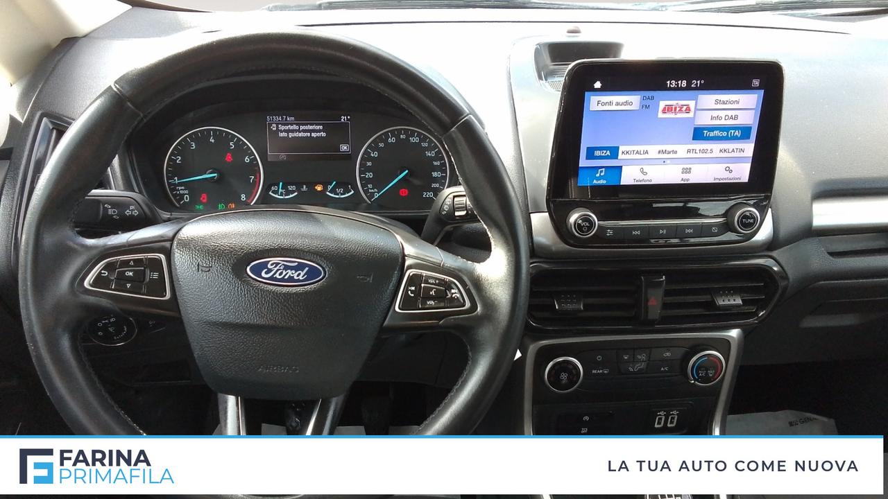 FORD EcoSport 2018 - EcoSport 1.0 ecoboost Plus 100cv my19