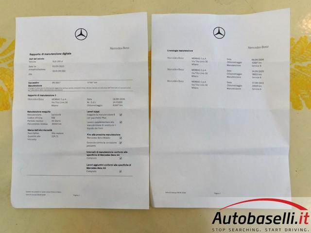 MERCEDES-BENZ GLB 200 D PREMIUM AUTOMATIC 8G-DCT 'UNICA PROPRIETARIA'