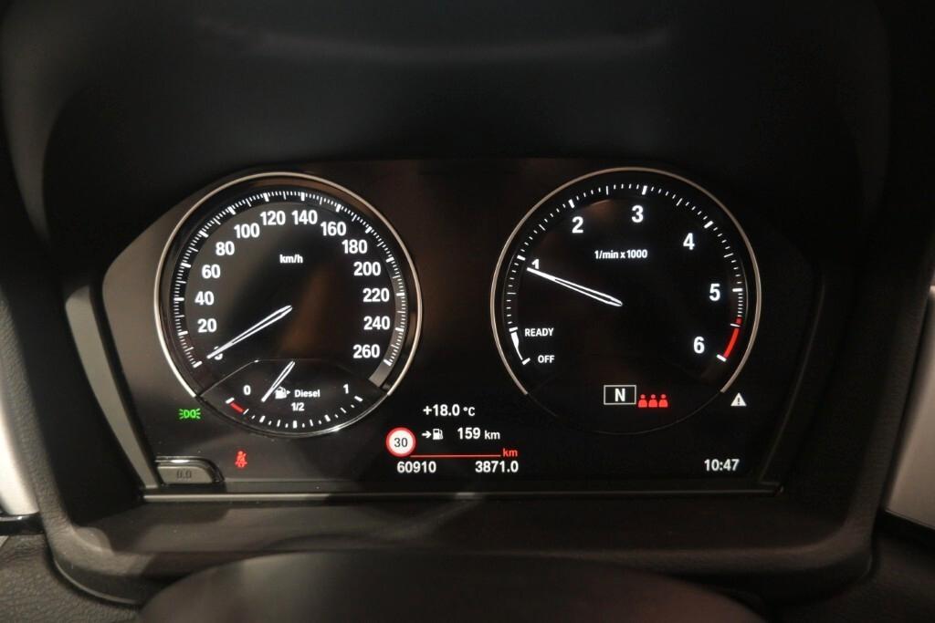 BMW X1 16D 115CV 6M. S-DRIVE BUSINESS ADVANTAGE ( FARI LED - CRUISE - NAVI - PARK ASSISTANT - TELECAMERA POST. )