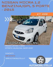 Nissan Micra 1.2 5 porte GPL Eco Comfort