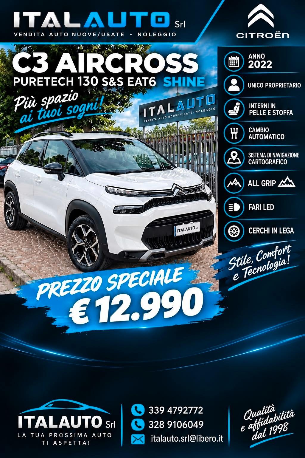 Citroen C3 Aircross PureTech 130 S&S EAT6 Shine