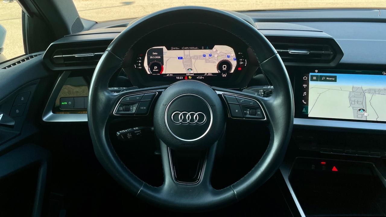AUDI A3 2.0 SPB ADVANCED 35 TDI S-TRONIC 150CV - FULL LED, VIRTUAL COCKPIT, CARPLAY