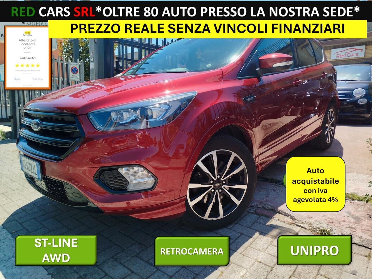 KUGA ST-LINE AWD 150cv *PREZZO VERO* AUTOMATICA- IVA DEDUCIBILE