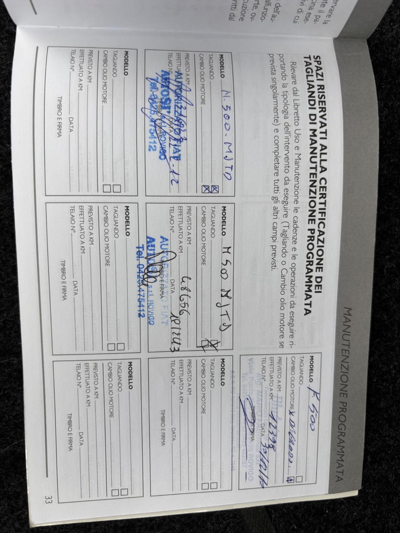 Fiat 500 1.3 Multijet. Garanzia 12 mesi.Neopatentati