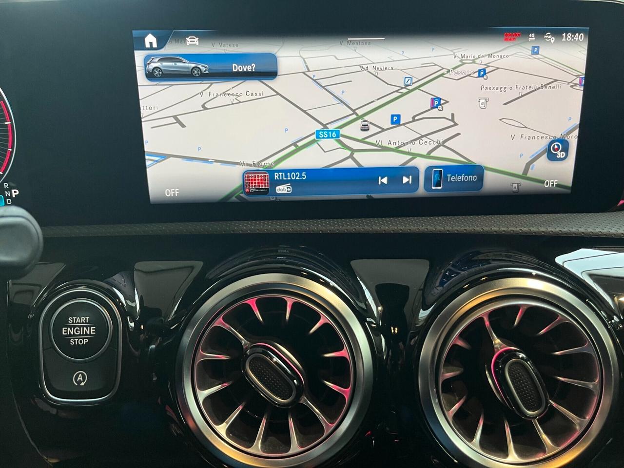 MERCEDES CLASSE A 180 D AMG LINE ADVANCED PLUS VIRTUAL CERCHI DA 18 AUTOMATIC NEOPATENTATI