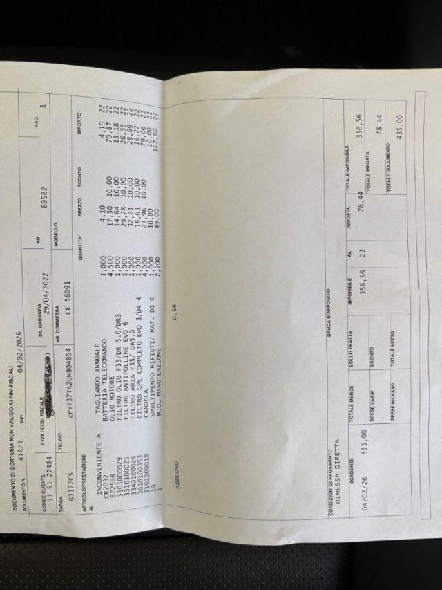 DR MOTOR DR 4.0 1.5 Turbo AUTOMATICA GPL FINO AL 04/2032