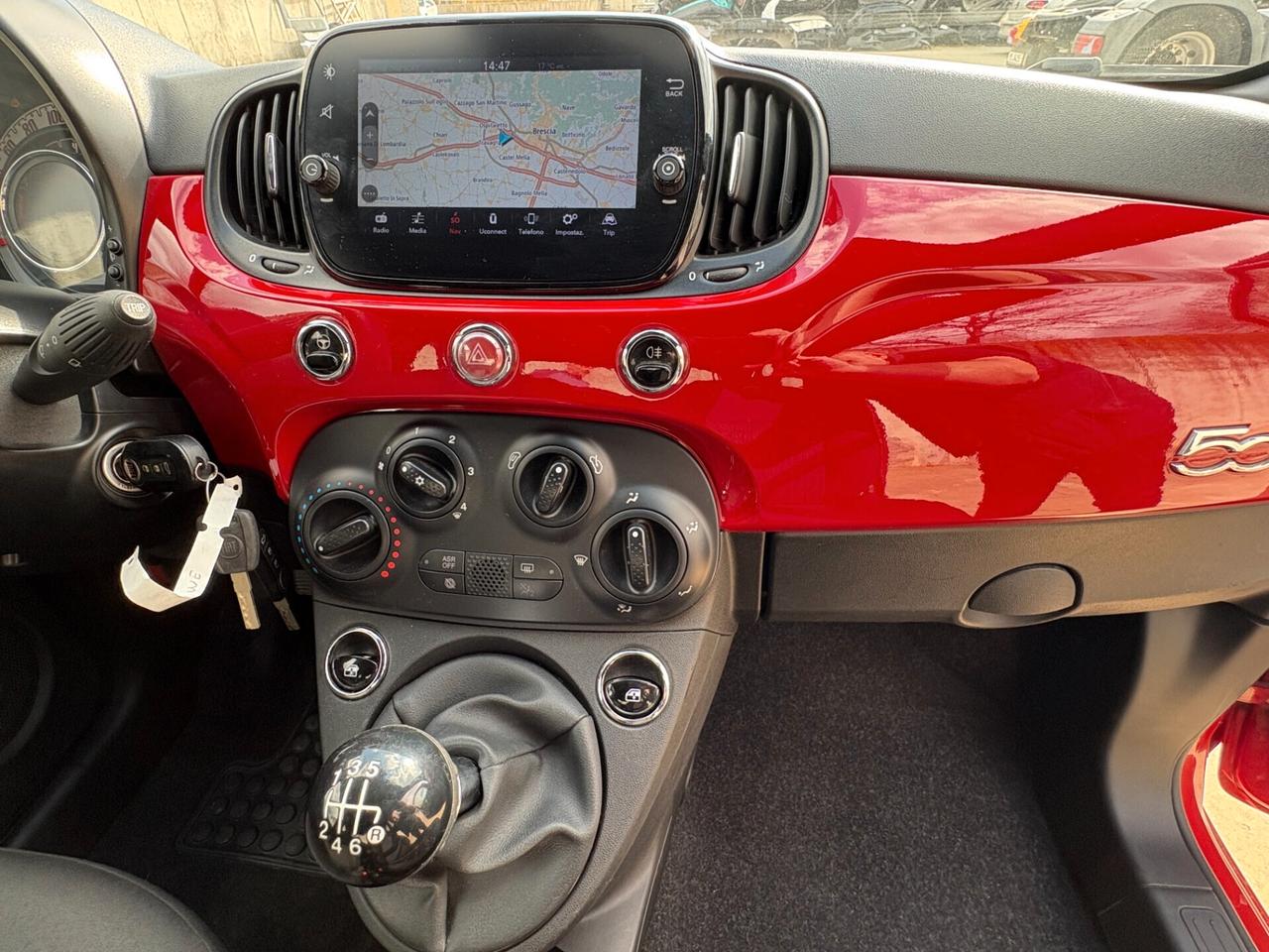 Fiat 500 1.0 benz/ibrida- 28000 km -NAVI-2021