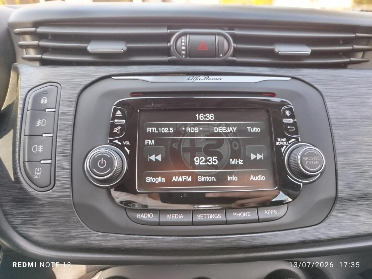 GIULIETTA 1.6jtdm-120cv *PREZZO VERO* TAGLIANDI ALFA- SENSORI-BLUETOOTH