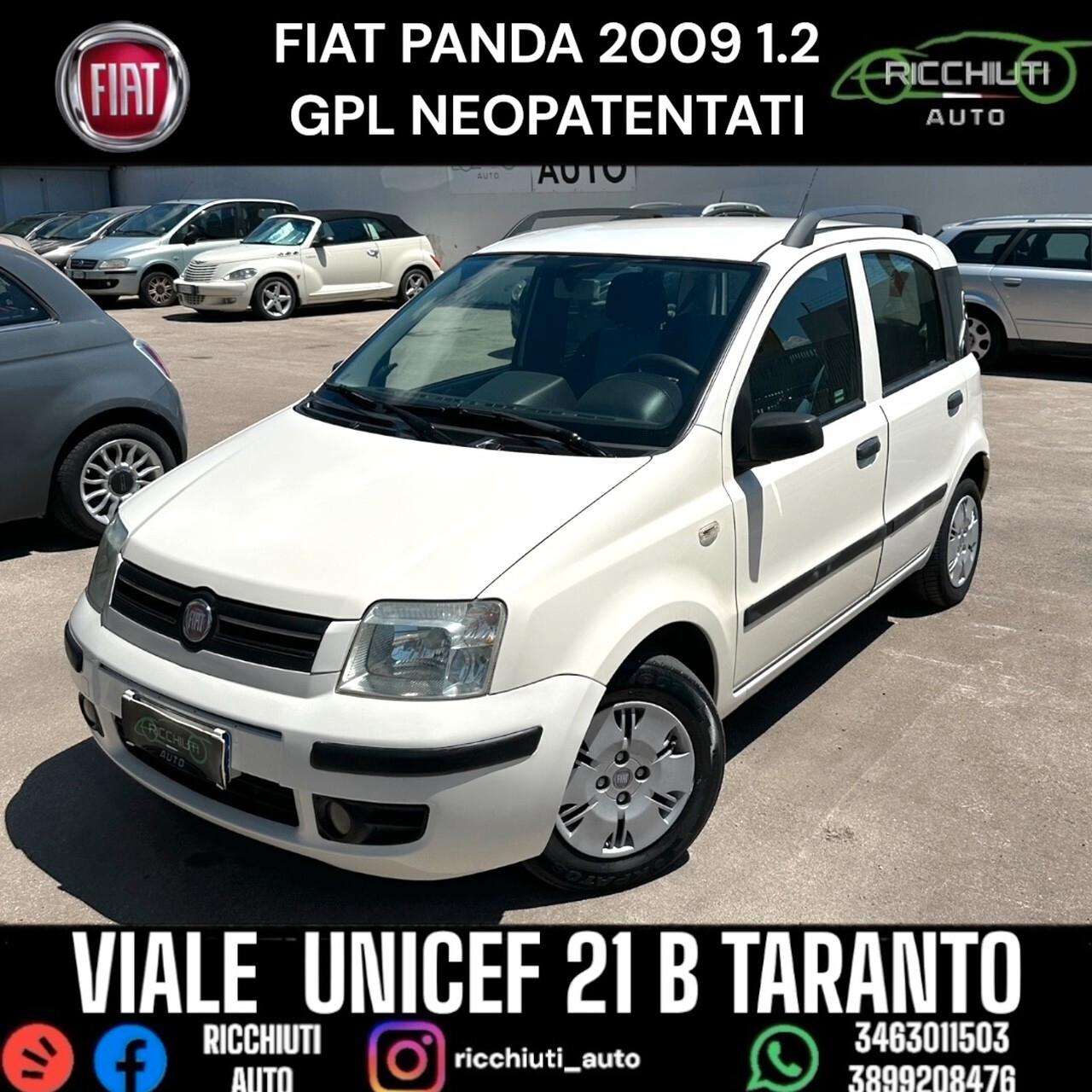 FIAT PANDA 1.2 GPL 2009 OK NEOPATENTATI