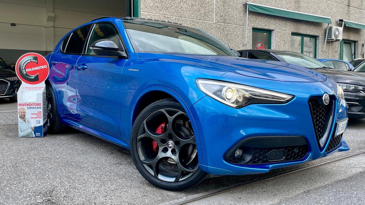 ALFA ROMEO STELVIO 2.2 VELOCE TURBODIESEL Q4 210 CV - TETTO, PELLE, FULL LED