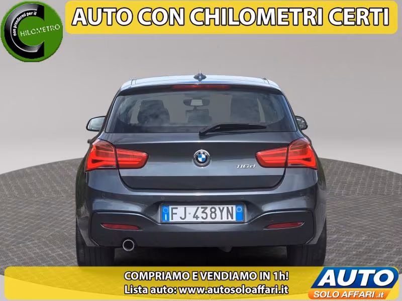 BMW 116 d MSPORT 5P EURO6B UNIPROPRIETARIO