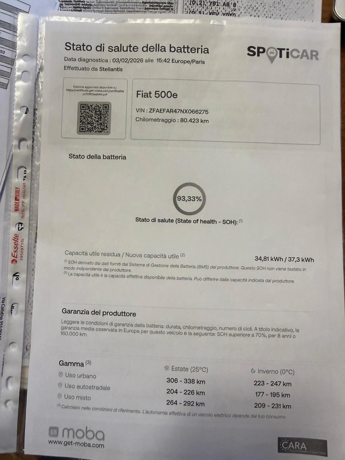 Fiat 500 500e 3+1 42 kWh La Prima