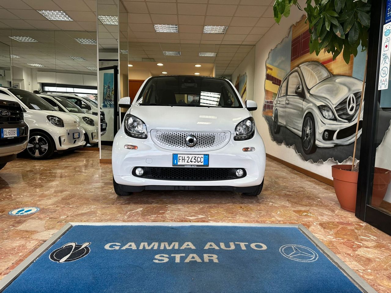 SMART FORTWO TWINAMIC PASSION 71CV BIANCA TRIDION BIANCO C.L.DA 15&quot; PDC POSTERIORE PERFETTO STATO