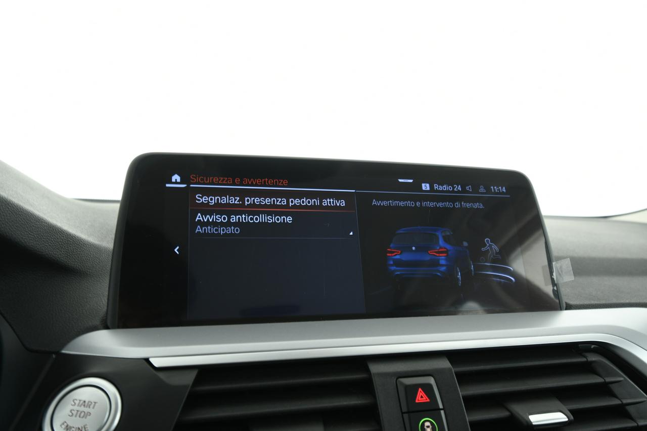 BMW X3 xdrive 20d mhev 48V auto GANCIO TRAINO+PELLE+C19"