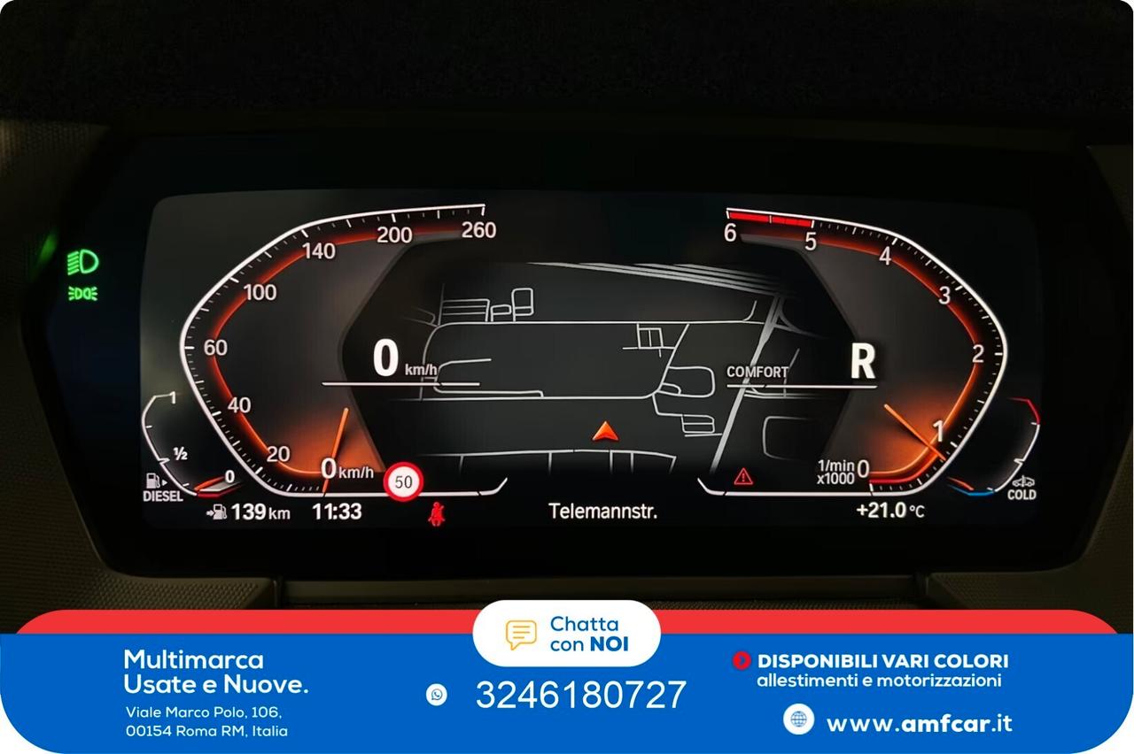 Bmw 118d 5p. Advantage Cambio Manuale Navi Pdc