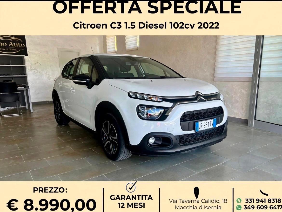 Citroen C3 Diesel 1.5 100Cv S&S Shine 2022