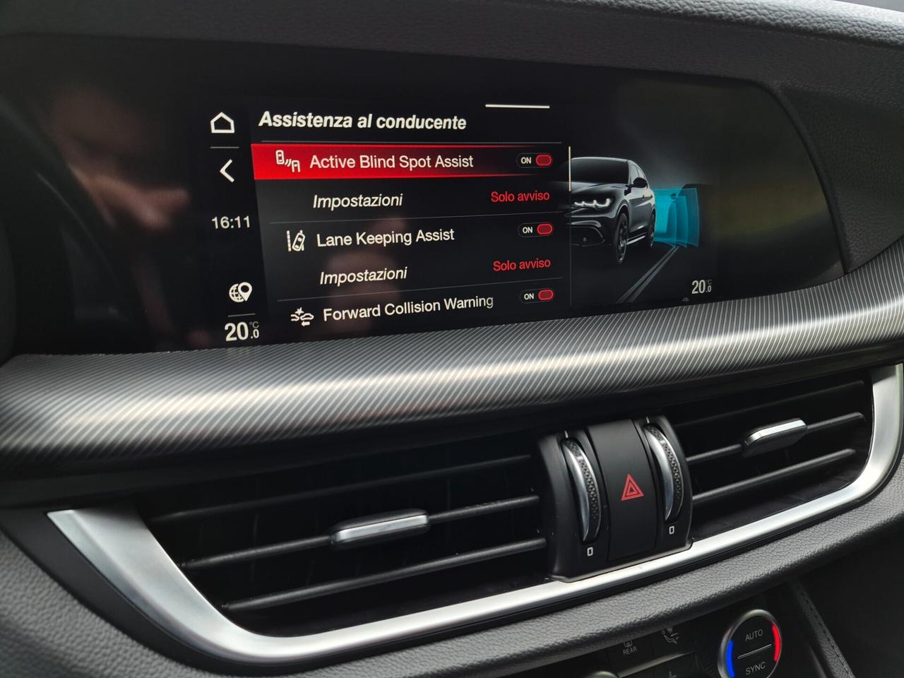 Alfa Romeo Stelvio VELOCE Q4 AT8 2.2 MTJ 210CV TOTAL BLACK C20"