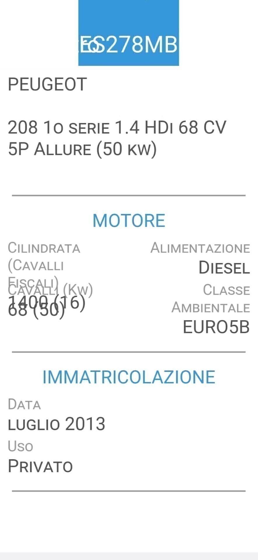 PEUGEOT 208 1,4 HDI-UNICA PROPRIETAR-4 REVISIONI