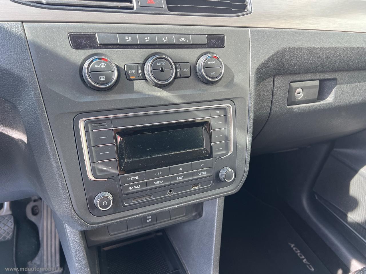 VOLKSWAGEN Caddy 2.0 TDI 102CV Kombi Maxi PASSO LUNGO 5 POSTI PEDANA POSTERIORE