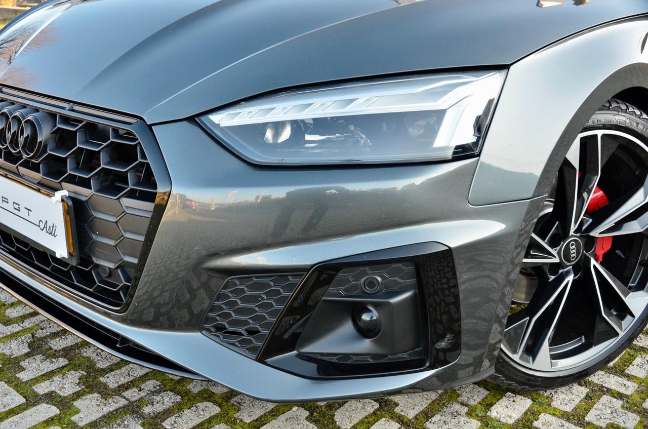 AUDI A5 SPB 40 2.0 TDI MHEV S-LINE INT+EXT QUATTRO 204cv S-TRONIC, UNICOPROPRIETARIO, SERVICE CON FATTURE, ECCELLENTI CONDIZIONI, MATRIX, RETROCAMERA, 20", PERMUTE