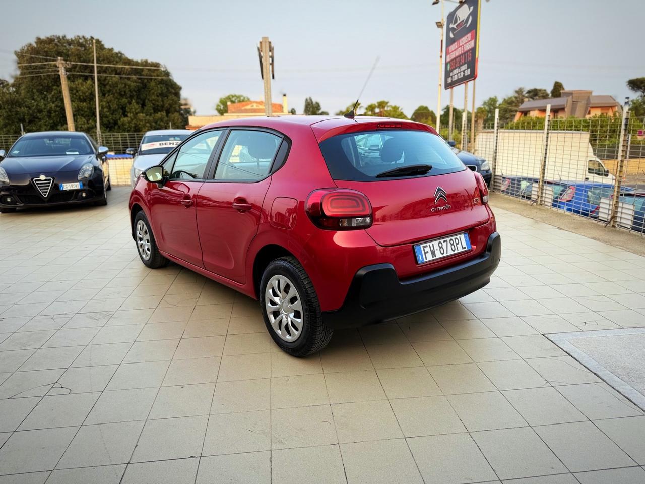 Citroen C3 BlueHDi 100 S&S Van Feel 4 Posti Unico Proprietario Garanzia 12 Mesi