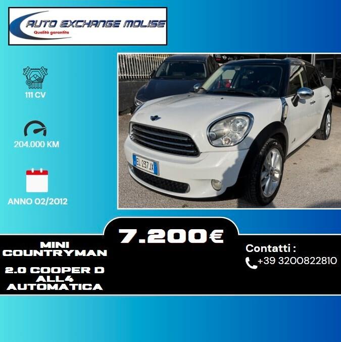 Mini Cooper D Countryman Mini 2.0 Cooper D Countryman ALL4 Automatica