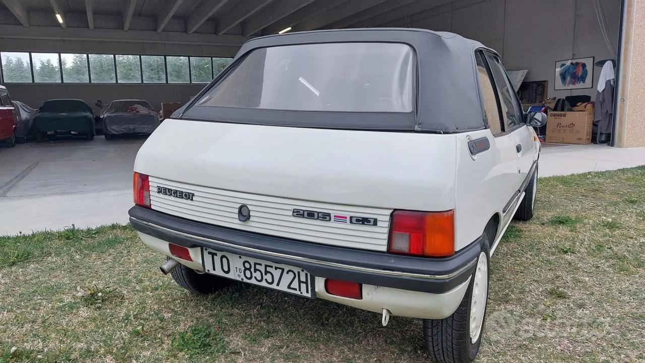 PEUGEOT 205 CJ CABRIO UNIPROPRIETARIO
