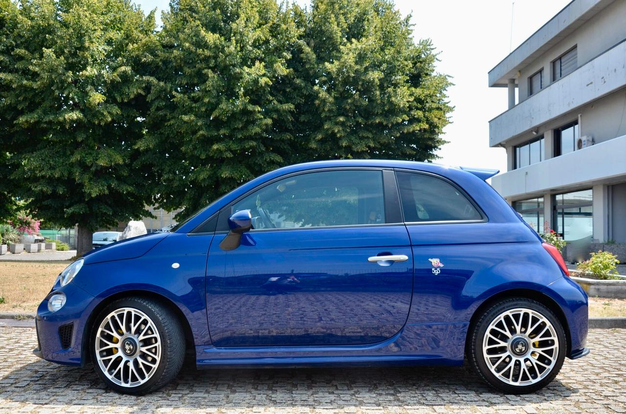 ABARTH 595 1.4 T-JET 145cv MANUALE, UFF ITALIANA, EURO 6D, BLU PODIO, LUCI AMBIENTE, 17", PERMUTE
