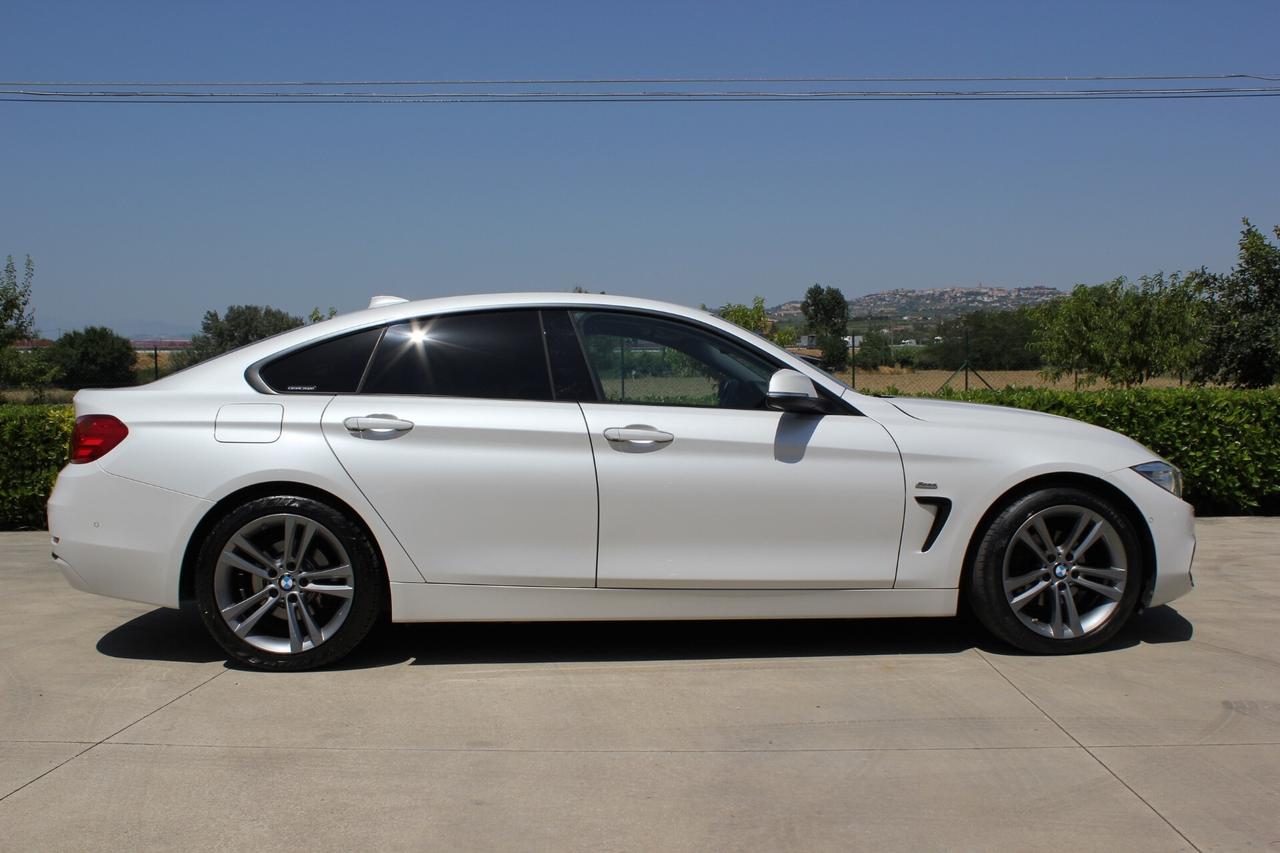 BMW 418d Gran Coupé Sport Line Auto Bianco, Navi, Xenon